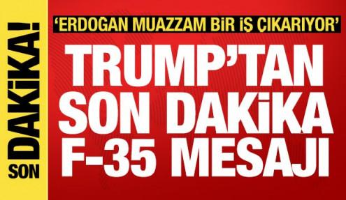 Trump'tan Beştepe'de son dakika açıklama: Erdoğan muazzam bir iş çıkarıyor