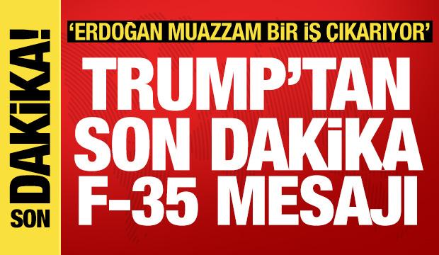 Trump'tan Beştepe'de son dakika açıklama: Erdoğan muazzam bir iş çıkarıyor