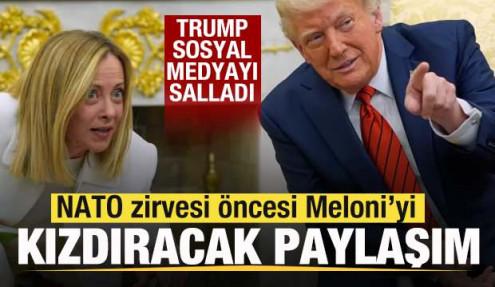 Trump'tan Meloni'yi kızdıracak paylaşım! Sosyal medyada gündem oldu