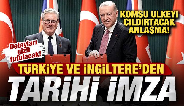 Türkiye ve İngiltere'den tarihi imza! Yunanistan'ı çıldırtacak anlaşma! Gizli tutulacak