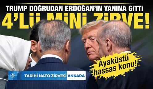 Zirve öncesi Donald Trump ile ayaküstü 4'lü mini zirve