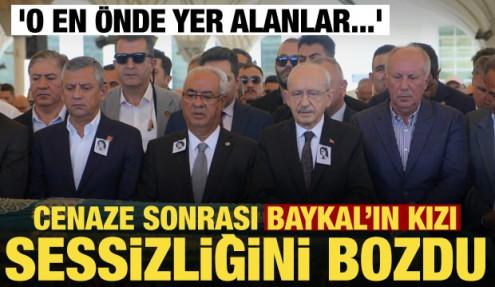 Aslı Baykal'dan cenaze sonrası Kılıçdaroğlu ve Özel'e gönderme: En önde yer alanlar...
