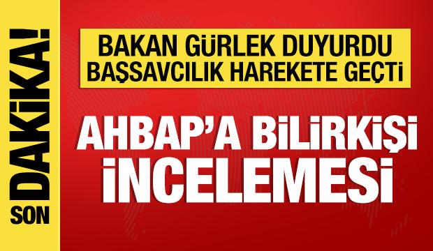 Bakan Gürlek'ten Ahbap soruşturmasıyla ilgili açıklama