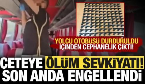 İstanbul'da yolcu otobüsünden cephanelik çıktı! Şoke eden manzara: Çeteye sevk ediyorlardı