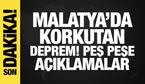 Malatya'da 5 büyüklüğünde deprem