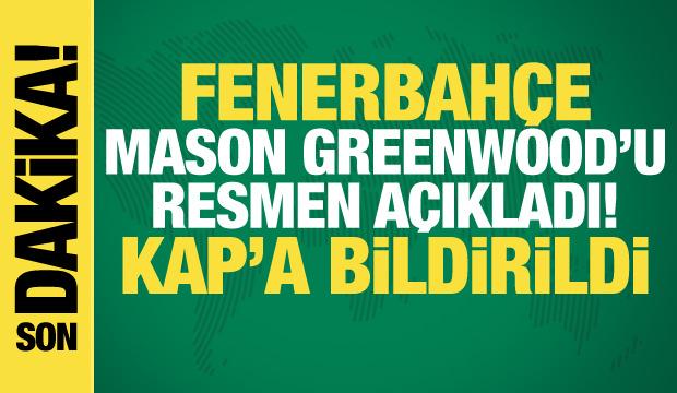 Mason Greenwood resmen Fenerbahçe'de! KAP'a bildirildi