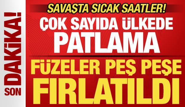 Savaşta sıcak saatler! Çok sayıda ülkeden son dakika açıklama! Füzeler peş peşe fırlatıldı