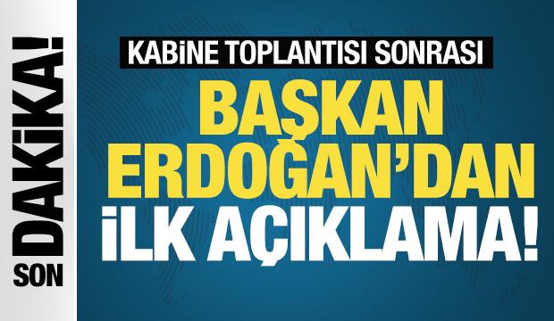 Son Dakika: Cumhurbaşkanı Erdoğan'dan önemli açıklamalar!