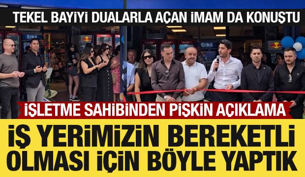 Tekel bayiyi dualarla a&ccedil;an imam konuştu: Neresi olduğunu bilmeden gittim