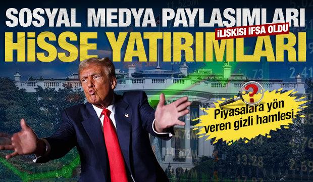 Trump'ın sosyal medya paylaşımları ile gizli yatırımları arasındaki şok ilişki ifşa oldu!