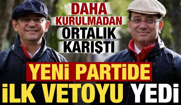 Yeni partide ilk vetoyu yedi! Daha kurulmadan ortalık karıştı...