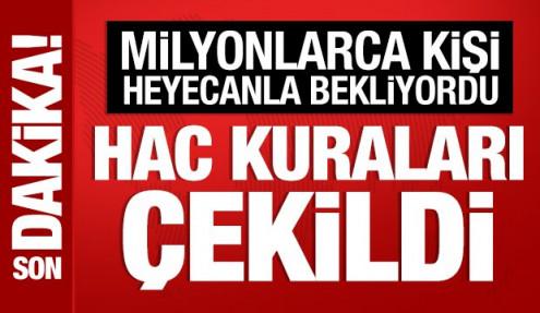 Son Dakika: 2027 yılı hac kurası çekildi