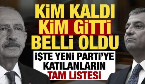 91 vekil istifa etti! İşte Yeni Parti'ye katılan isimlerin tam listesi...