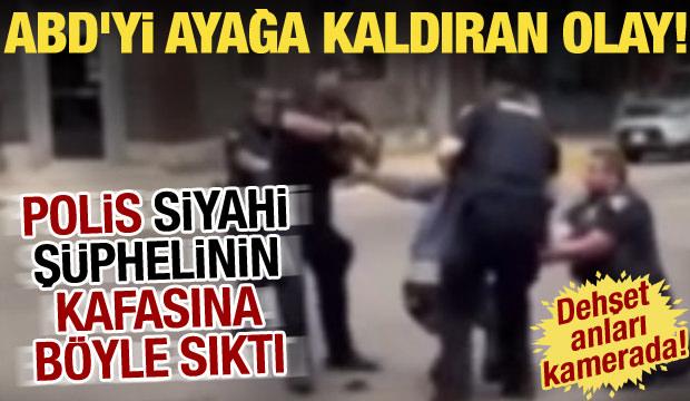 ABD'de polis dehşeti! Siyahi ş&uuml;pheliyi başından vurarak &ouml;ld&uuml;rd&uuml;