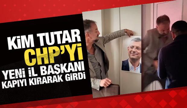 CHP Düzce İl Başkanı Kenan Akın, kilitli parti binasının kapısını kırarak içeri girdi!