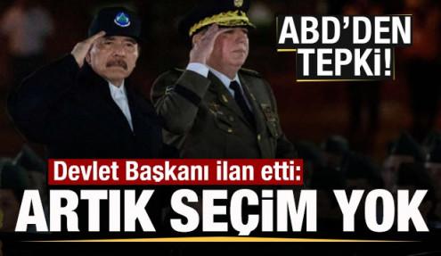 Devlet başkanı duyurdu! Artık seçim yapılmayacak! ABD'den tepki