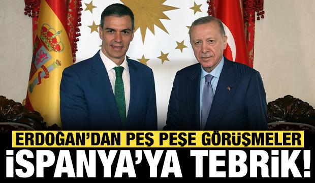 Erdoğan'dan peş peşe g&ouml;r&uuml;şme: İspanya'ya D&uuml;nya Kupası tebriği