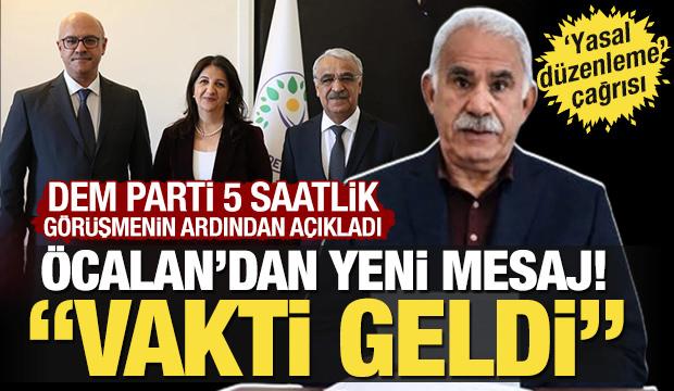İmralı heyeti &Ouml;calan'ın yeni mesajını paylaştı! 'Yasal d&uuml;zenleme' &ccedil;ağrısı!