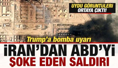 İran'dan ABD'yi şoke eden saldırı! Uydu görüntüleri ele verdi! Trump'a son dakika uyarısı