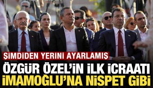 Özgür Özel'in ilk icraatı İmamoğlu'na nispet gibi: Şimdiden yerini ayarlamış