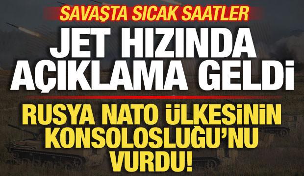 Savaşta sıcak saatler! Rusya NATO ülkesinin Konsolosluğu'nu vurdu! Peş peşe açıklamalar