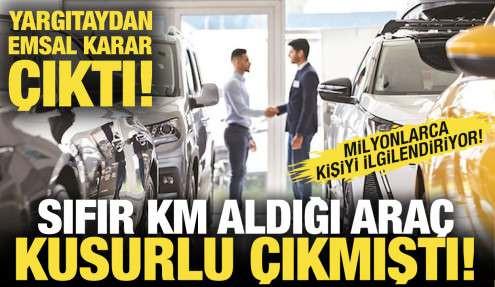 Sıfır aldığı araç boyalı çıkmıştı: Yargıtay'dan emsal karar çıktı!