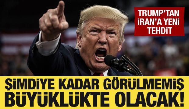 Trump'tan İran a&ccedil;ıklaması: Şimdiye kadar g&ouml;r&uuml;lmemiş b&uuml;y&uuml;kl&uuml;kte saldırı planlıyorum