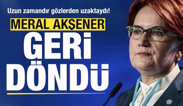 Uzun zamandır gözlerden uzaktaydı! Meral Akşener sahalara geri döndü!