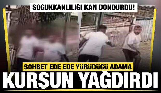 Yan yana y&uuml;r&uuml;rken dehşeti yaşadı! &Ouml;nce yumruk yedi, ardından kurşunlandı 