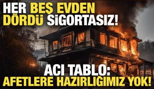 Afetlere hazırlığımız yok! Her 5 evden 4'ü sigortasız