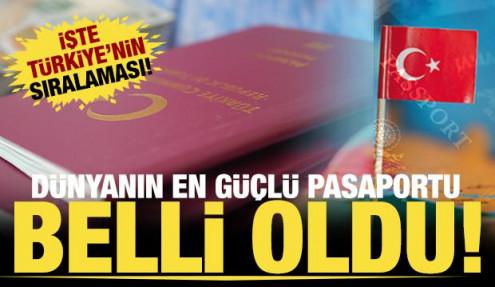 Dünyanın en güçlü pasaportları belli oldu! İşte Türkiye'nin sıralamadaki yeri