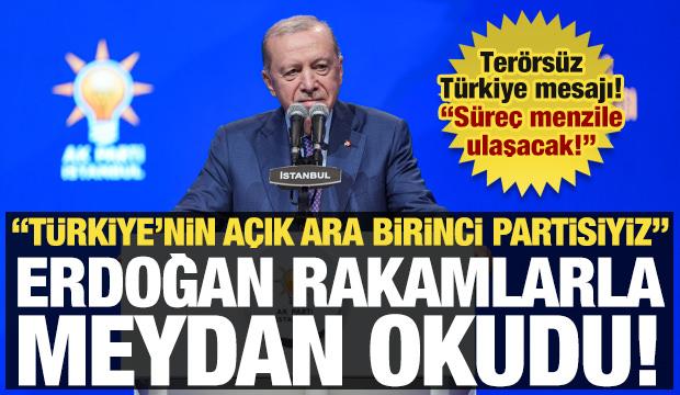 Erdoğan AK Parti'nin üye sayısını açıkladı: Rakamlarla meydan okudu! 'Açık ara birinciyiz'