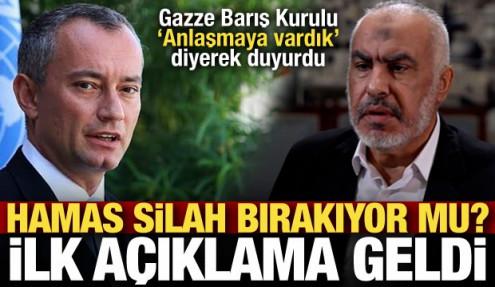 Gazze'de silahsızlanma için anlaşmaya varıldı! Hamas'tan açıklama