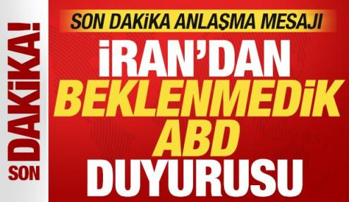 İran'dan beklenmedik ABD açıklaması! Son dakika anlaşma mesajı