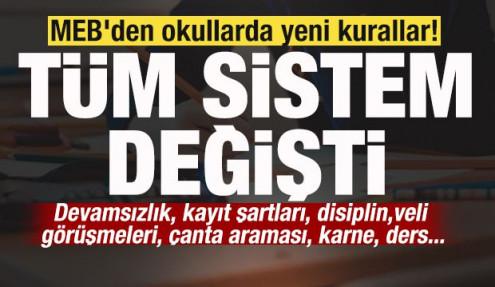 MEB'den okullarda yeni kurallar! Resmi Gazete'de yayımlandı! Tüm sistem değişti