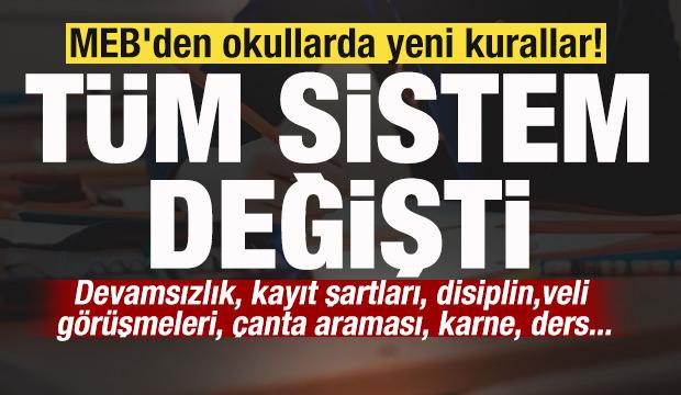 MEB'den okullarda yeni kurallar! Resmi Gazete'de yayımlandı! Tüm sistem değişti