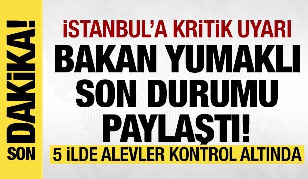 Orman yangınlarında son durum ne? Bakan Yumaklı'dan kritik uyarı!