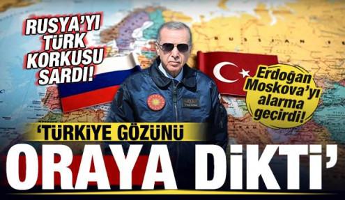 Rusya'yı Türk korkusu sardı! Erdoğan Moskova'yı alarma geçirdi! Türkiye gözünü oraya dikti