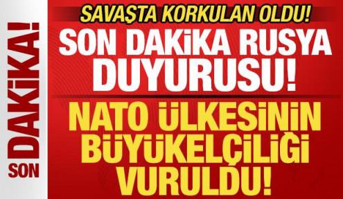 Savaşta korkulan oldu! NATO ülkesinin büyükelçiliği vuruldu! Son dakika Rusya duyurusu