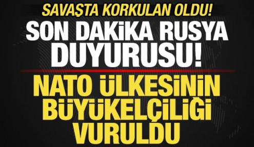 Savaşta korkulan oldu! NATO ülkesinin büyükelçiliği vuruldu! Son dakika Rusya duyurusu
