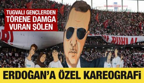 TÜGVA Yaz Okulu Finali'nde Cumhurbaşkanı Erdoğan'a özel koreografi