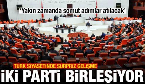 Türk siyasetinde sürpriz gelişme: İki partiden birleşme kararı