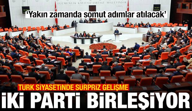 Türk siyasetinde sürpriz gelişme: İki partiden birleşme kararı