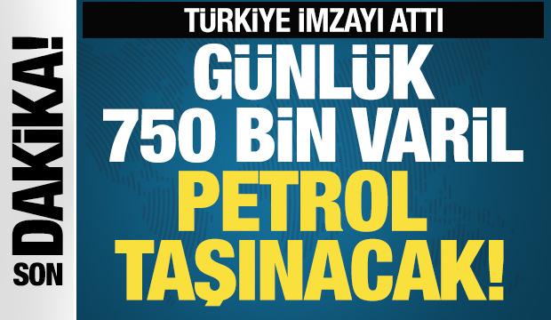 Türkiye ve Irak arasında anlaşma! Günlük 750 bin varil taşınacak