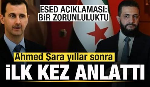 Ahmed Şara'dan Esed açıklaması! Yıllar sonra ilk kez anlattı