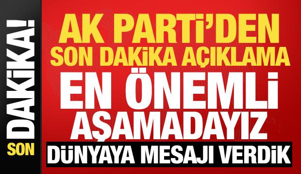 AK Parti'de MKYK toplandı! Ömer Çelik açıklamalarda bulunuyor