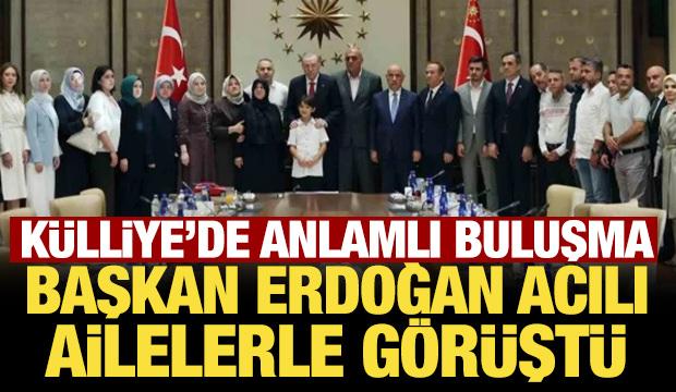 Başkan Erdoğan Kahramanmaraş'taki okul saldırısında ölen öğrencilerin ailelerini ağırladı