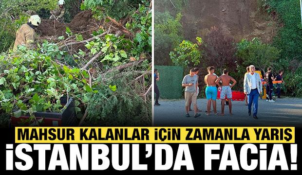 B&uuml;y&uuml;k&ccedil;ekmece'de toprak kayması: İstanbul Valiliği'nden a&ccedil;ıklama!