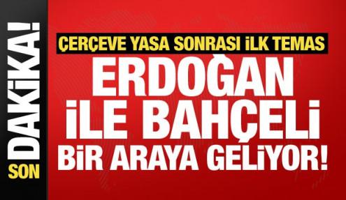 Erdoğan ile Bahçeli bugün bir araya geliyor!