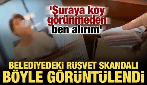 İzmit Belediyesi'nde rüşvet skandalının görüntüleri ortaya çıktı: Şuraya koy alırım